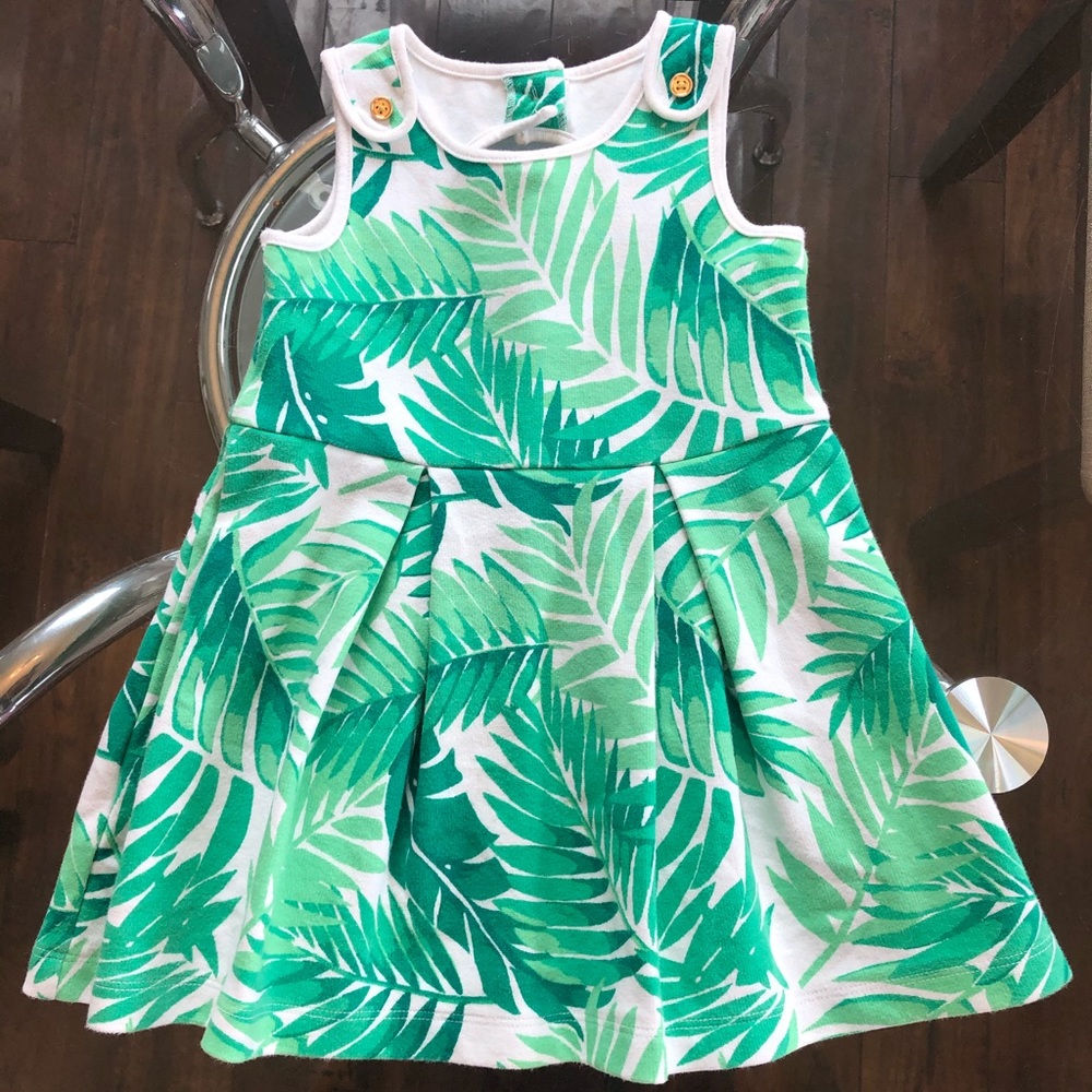 🌿Janie and Jack 12-18m Palm Paradise Print Dress